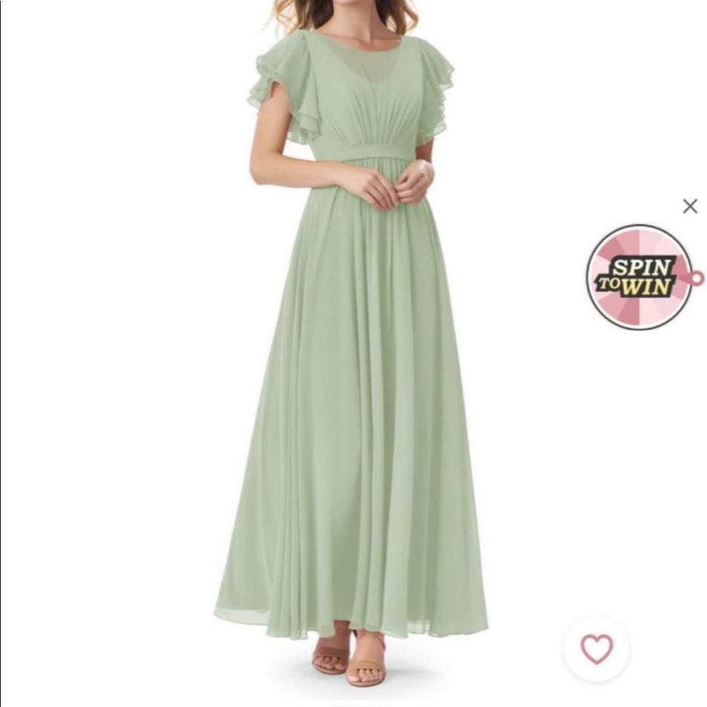 Azazie A6 Dusty Sage Bridesmaid Dress